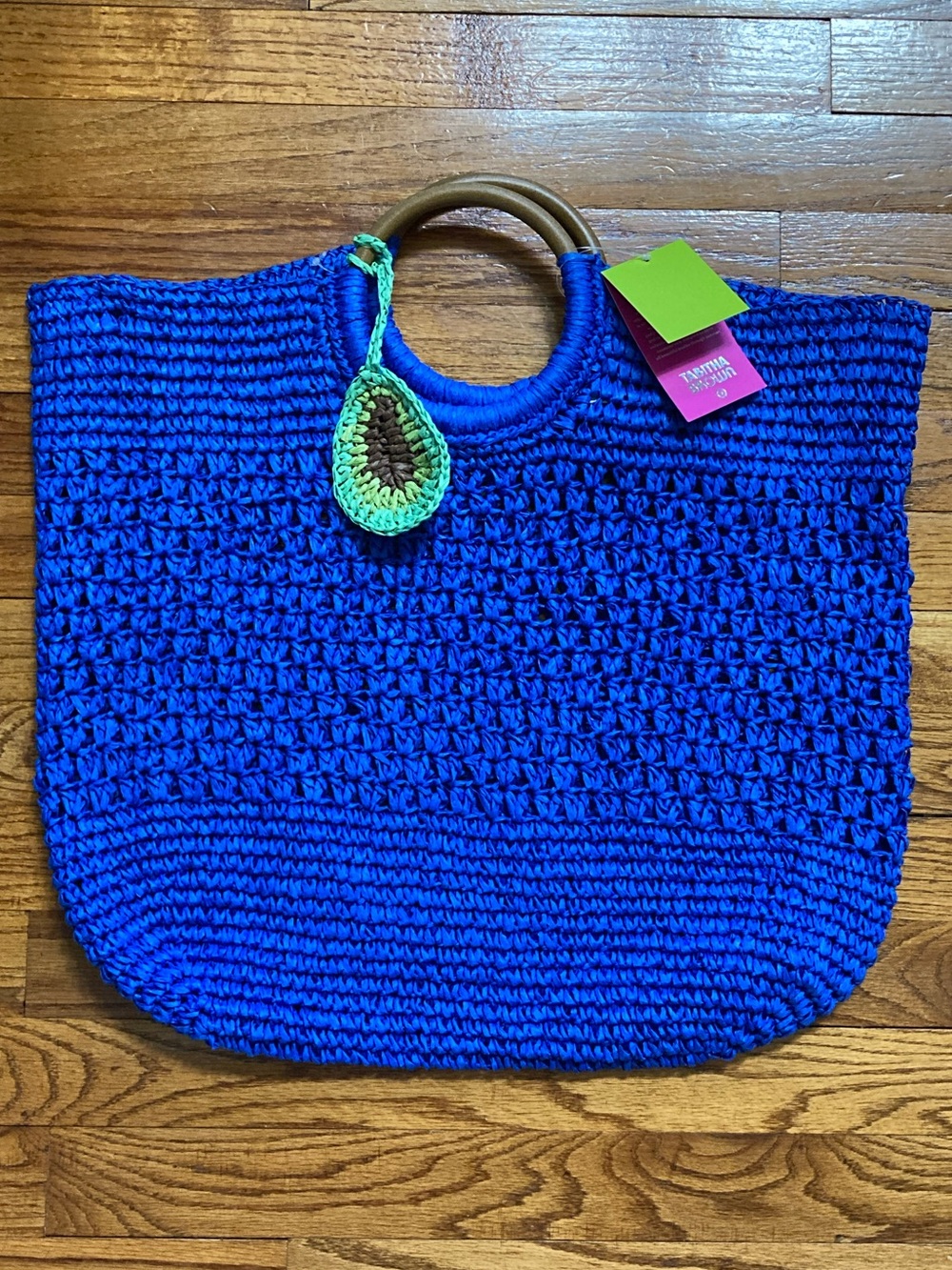 Tabitha Brown x Target Blue Straw Tote